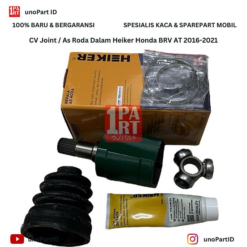 CV Joint As Roda Kopel Dalam Honda BRV BR-V AT Matic 2016-Ke Atas Gemuk Klem Boot Ukuran 25-23-35 - foto 5