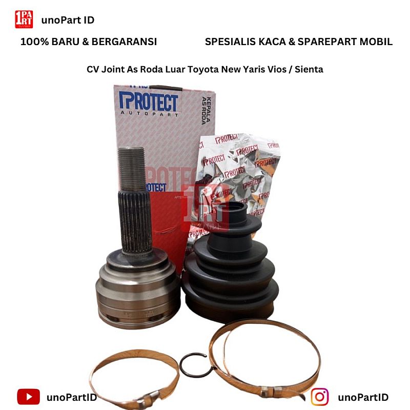 CV Joint As Roda Luar Toyota Yaris Gen 2 Lele / Vios Gen 3 / Sienta - foto 5