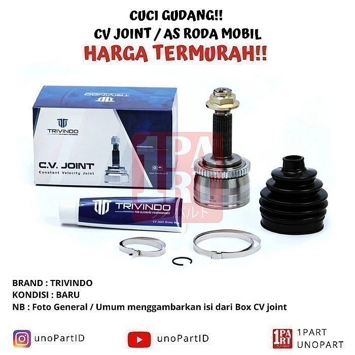 CV Joint As Roda Luar Trivindo Honda CRV 2007-2012 OEM 44305-SWE-T10 - foto 2
