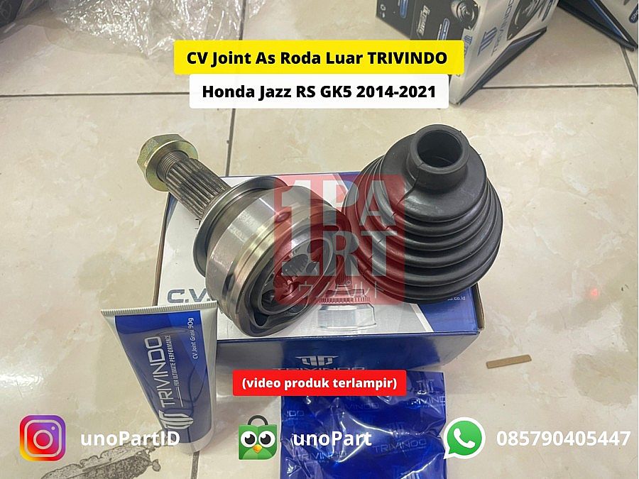 CV Joint As Roda Luar Trivindo Honda Jazz GK5 AT 14-20 44010-TZO-010 Ukuran 26-21-52 - foto 2