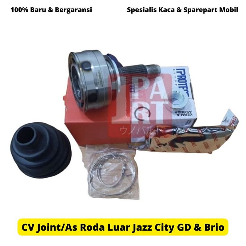 CV Joint As Roda Tarik Kopel Luar Protect Honda Jazz City IDSI VTEC 03-07 GD3 GD8 / Brio 2013-2018 OEM 44014-SEL-T00 Ukuran 26-28-54 - foto 3