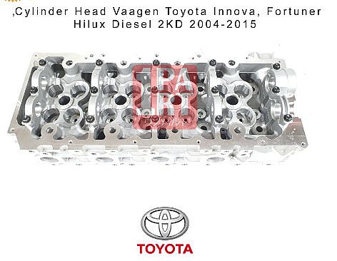 Cylinder Head Toyota Innova Fortuner Hilux Diesel 2KD unoPart Vaagen - foto 2