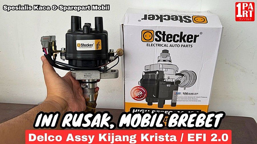 Delco Distributor Assy Stecker Toyota Kijang Kapsul EFI 2.0 / Krista Injeksi SNI KAN OEM 19020-75031 1902075031 - foto 5
