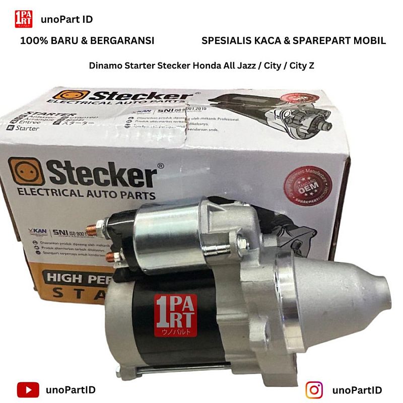 Dinamo Starter Stecker Honda Jazz GD3 GE8 City GD8 GM2 2003-2013 / City Z Old 1996-2002 Standard SNI KAN OEM 31200-REA-Z01 31200REAZ01 - foto 9