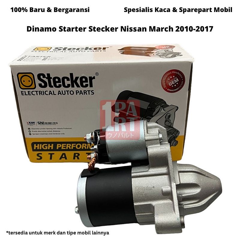 Dinamo Starter Stecker Nissan March K13 2010-Ke Atas / Datsun Go Go+ Plus Panca Cross SNI KAN OEM 23300-4LC0A 233004LC0A - foto 5