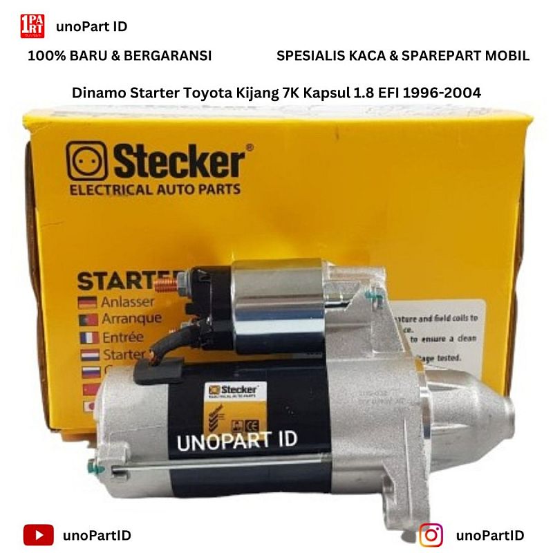 Dinamo Starter Toyota Kijang 7K Kapsul 1.8 Karburator Karbu / Kijang EFI Original Quality