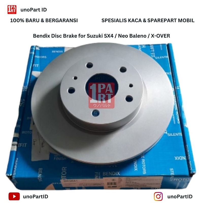Disc Brake / Rotor Bendix Suzuki SX4 / Neo Baleno / X-Over BR9641 - foto 2