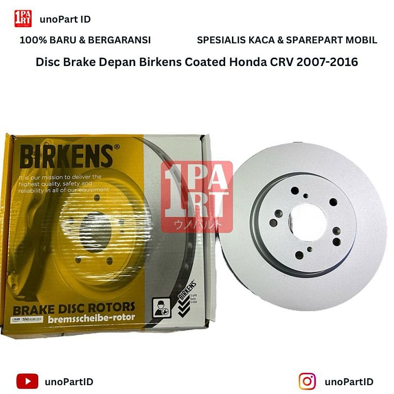 Disc Brake Cakram Depan Birkens Honda CRV Gen 3 Gen 4 2007-2016 - foto 2