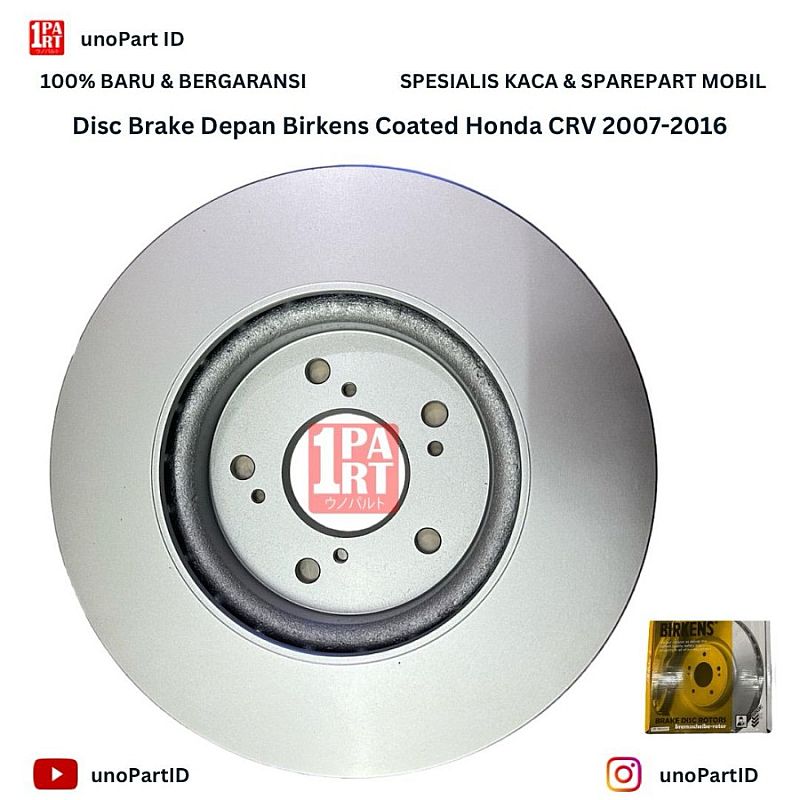 Disc Brake Cakram Depan Birkens Honda CRV Gen 3 Gen 4 2007-2016 - foto 3