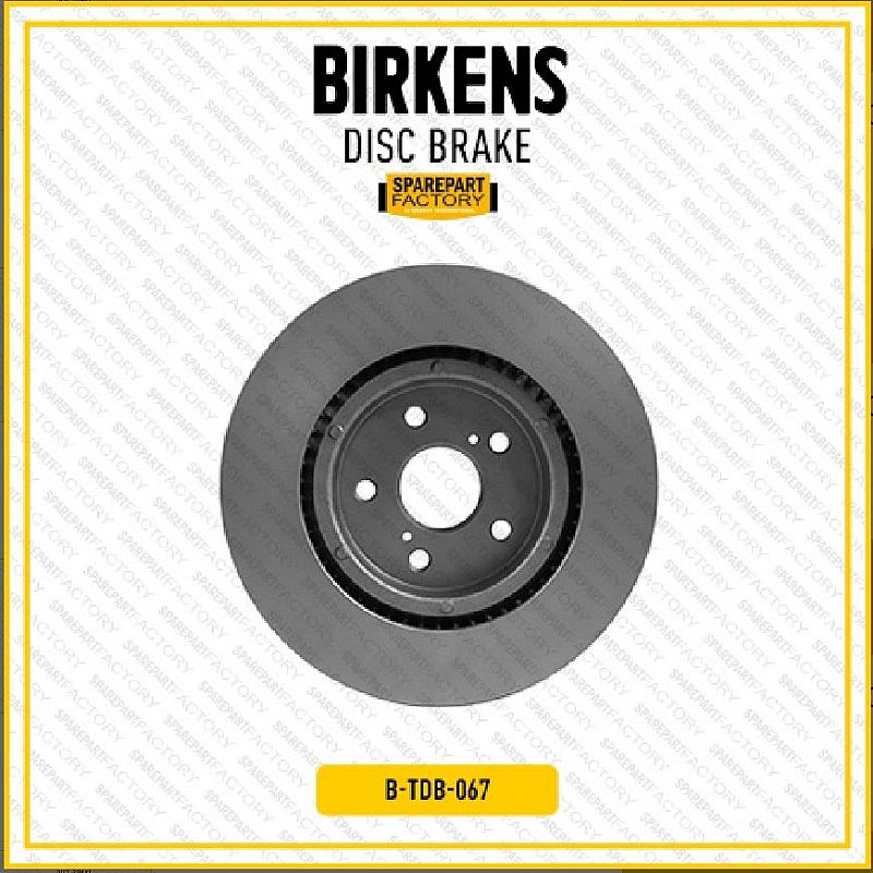 Disc Brake Cakram Depan Birkens Toyota Camry ACV70 XV70 ASV70 2019-ON / Corolla Cross 2019-ON Sudah Finishing dan Anti Karat SNI KAN OEM 43512-06180 4351206180 - foto 2
