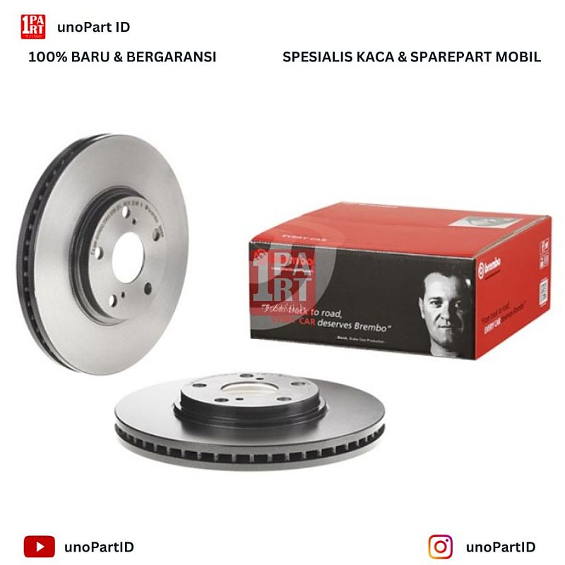 Disc Brake Cakram Depan Brembo Toyota Camry XV40 XV50 07-18 / Alphard ANH10 2002-2008 09 A110 11 - foto 3