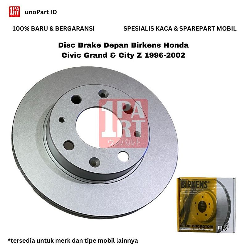Disc Brake Cakram Depan Honda Civic Grand 1988-1991 / City Z 1996-2002 - foto 5