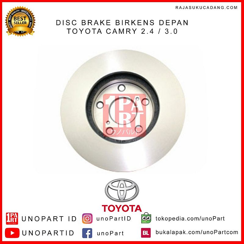 Disc Brake Cakram Toyota Camry 2.4 / 3.0 2003-2006 Depan - foto 5