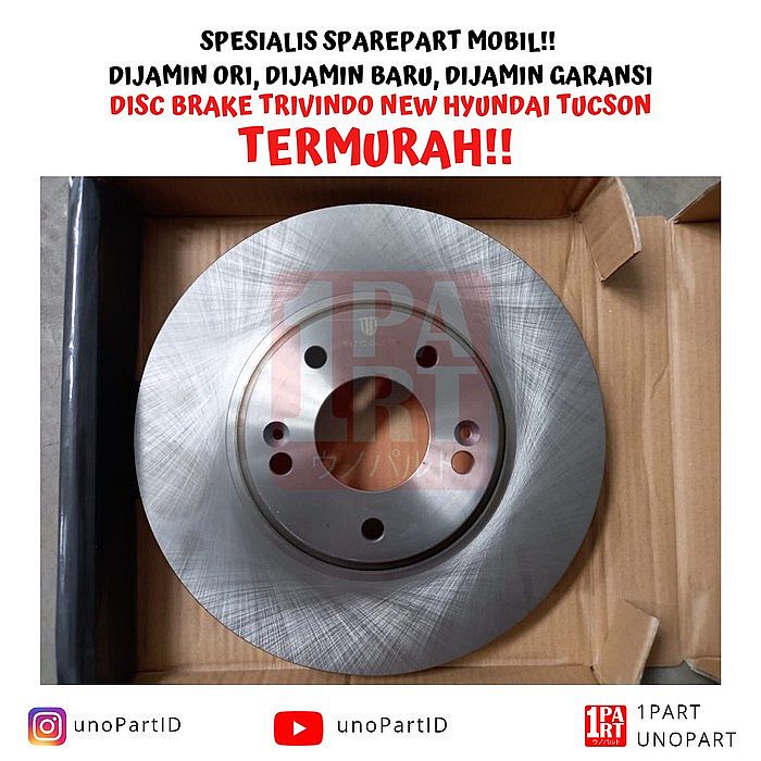 Disc Brake Cakram Trivindo Depan Hyundai New Tucson Diameter 27.9cm - foto 5