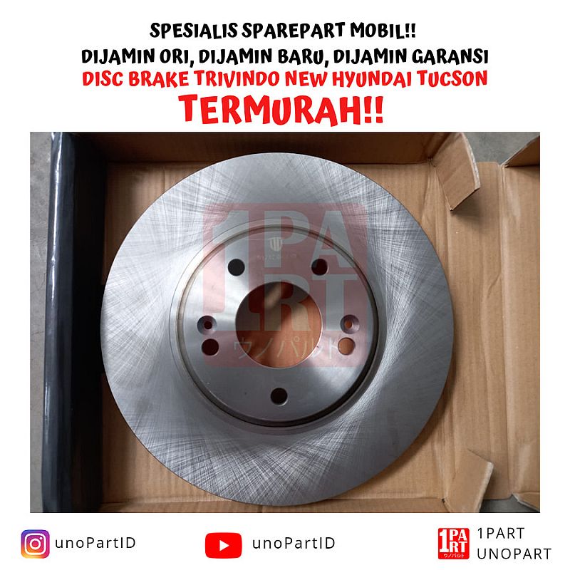 Disc Brake Cakram Trivindo Depan Hyundai New Tucson Diameter 300mm - foto 3