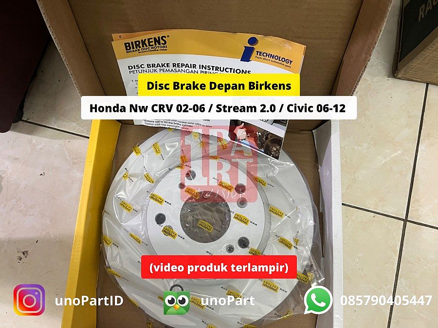 Disc Brake CRV 2002-2006 / Stream 2.0 / Civic 2006-2011 FD Batman Depan - foto 4