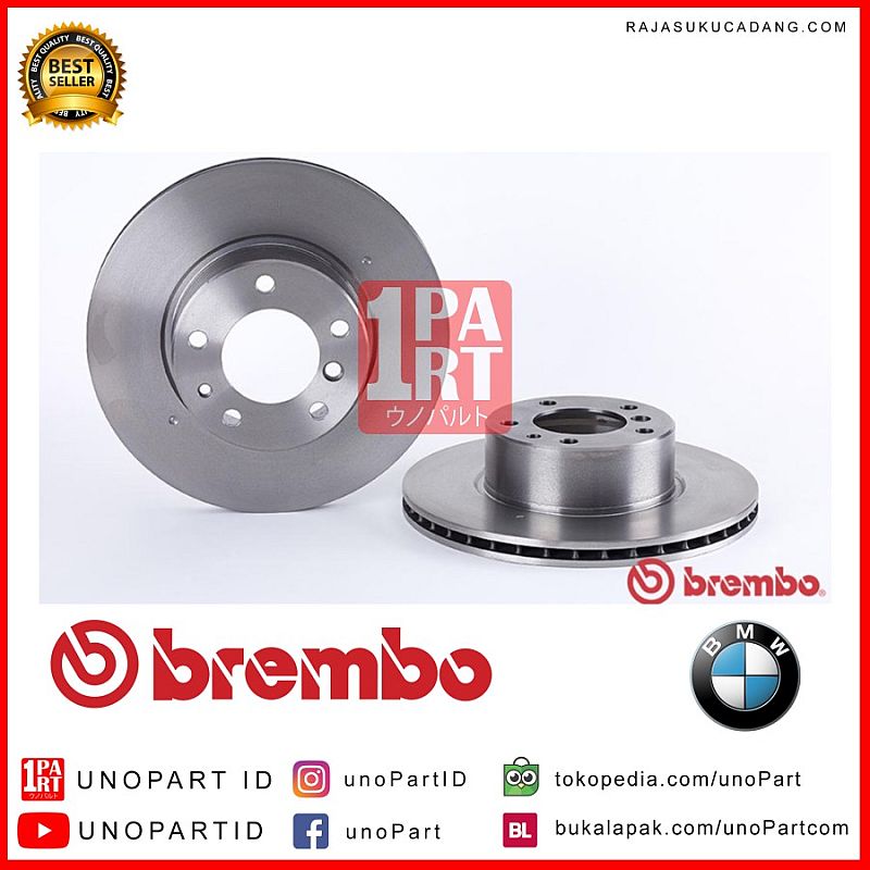 Disc Brake Depan Brembo BMW E34 525i / E32 730i OEM No 34111160849 - foto 5