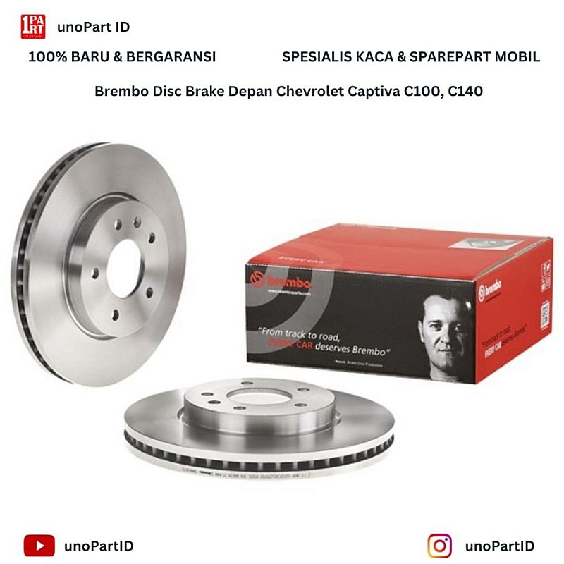 Disc Brake Depan Brembo Chevrolet Captiva 09 A630 10 by unoPart ID - foto 2