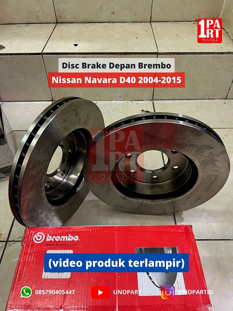 Disc Brake Depan Brembo Nissan Navara D40 2004-2015 by unoPart ID - foto 5