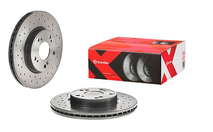 Disc Brake Depan Brembo XTRA Drilled Honda Civic Turbo FC FK 1.5 16-21 - foto 3