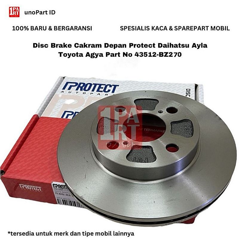 Disc Brake Depan Protect Daihatsu Ayla Toyota Agya AT Matic OEM No 43512-BZ270 - foto 4
