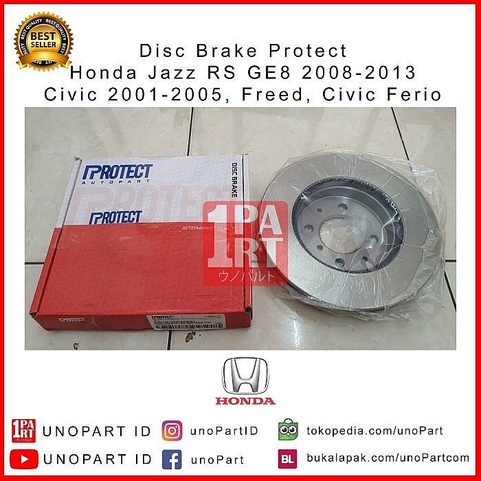 Disc Brake Depan Protect Honda Civic 2001-2005 Part No 45251-S5H-T10 - foto 2
