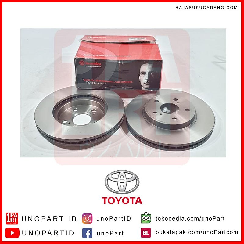 Disc Brake Double Depan Brembo Toyota Alphard ANH20 ANH30 - foto 5