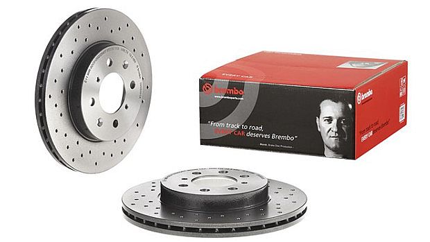 Disc Brake Drill Brembo Depan Honda Jazz GE8 2008-2014 / New City - foto 4