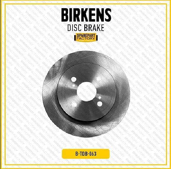 Disc Brake Piringan Cakram Rotor Belakang Birkens Toyota Yaris Bapao Bakpao TIpe S Gen1 06-13 / New Vios Gen2 07-12 SNI KAN OEM  42431-OD110 42431OD110 - foto 5