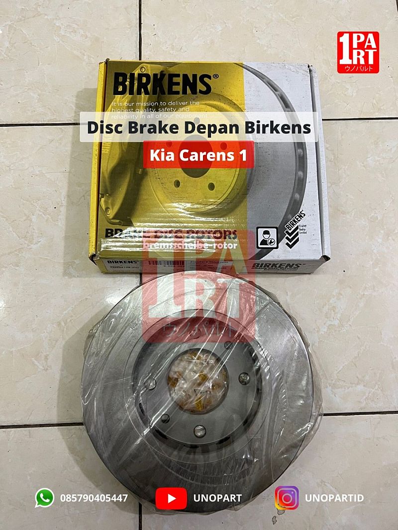 Disc Brake Piringan Cakram Rotor Birkens Kia Carens Caren 1 bagian Depan SNI KAN OEM 0K9AA-33-251 - foto 5