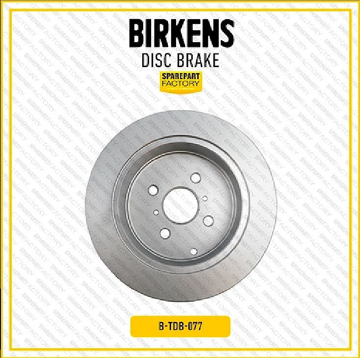 Disc Brake Piringan Rem Cakram Rotor Belakang Birkens Toyota Vios Limo Gen 1 2002-2006 / Altis Gen 1 2000-2006 SNI KAN OEM 42431-02050 4243102050
