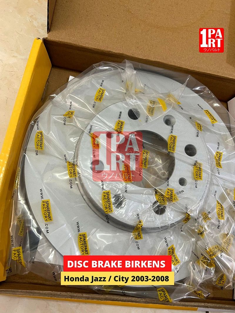 Disc Brake Piringan Rem Cakram Rotor Birkens Honda New City GD8 atau Jazz GD3 2003-2008 GD IDSI VTEC Depan SNI KAN Anti Karat OEM 45251-SEL-T10 45251SELT10 - foto 2