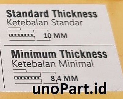 Disc Brake Piringan Rem Rotor Cakram Belakang Birkens Toyota Camry XV30 ACV30 2002-2006 Coating Anti Karat SNI KAN OEM 42431-06070 4243106070 unoPart ID