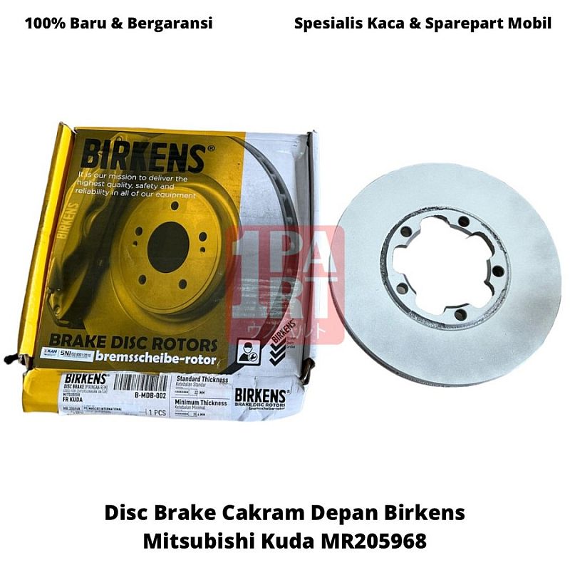 Disc Brake Piringan Rotor Cakram Birkens Mitsubishi Kuda SNI KAN OEM MR205968 MR-205968 MR205968 - foto 2