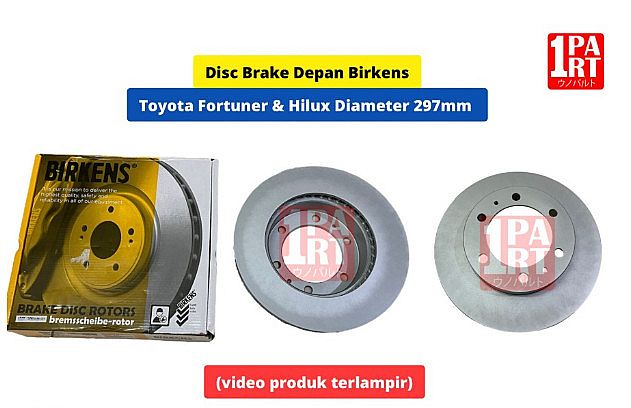 Disc Brake Piringan Rotor Cakram Protect Toyota Fortuner 2004-2015 / Hi-Lux Hilux Double Cabin Depan OEM Part No. 43512-0K060 435120K060