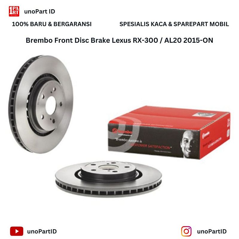 Disc Brake Rem Cakram Depan Brembo Lexus RX300 AL20 15-ON 09.E126.11 - foto 4