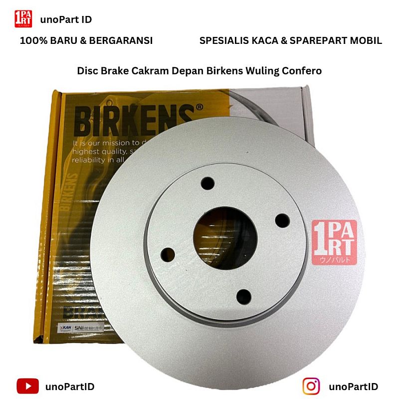 Disc Brake Rem Cakram Rotor Depan Wuling Confero S 17- SNI KAN OEM 23946976 - foto 3