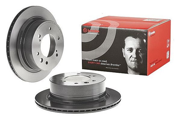 Disc Brake Rotor Piringan Rem Cakram Belakang Brembo Original Ori Mitsubishi All New Pajero Sport Dakar 2016- OEM