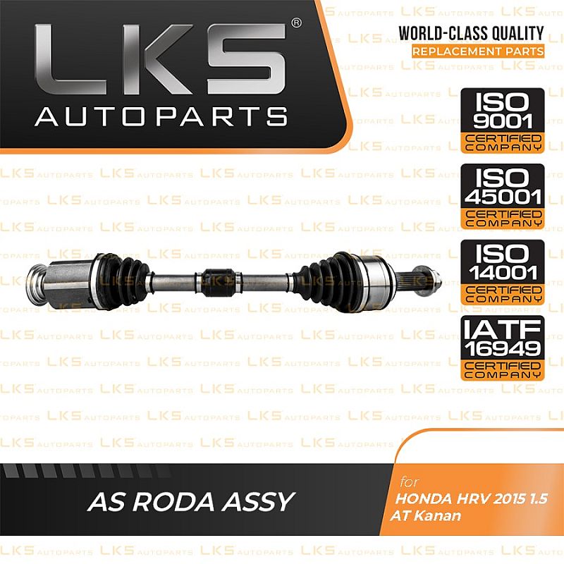 Drive Shaft / CV Joint As Roda Honda HRV AT 2014-2021 LKS L/R unoPart ID - foto 2