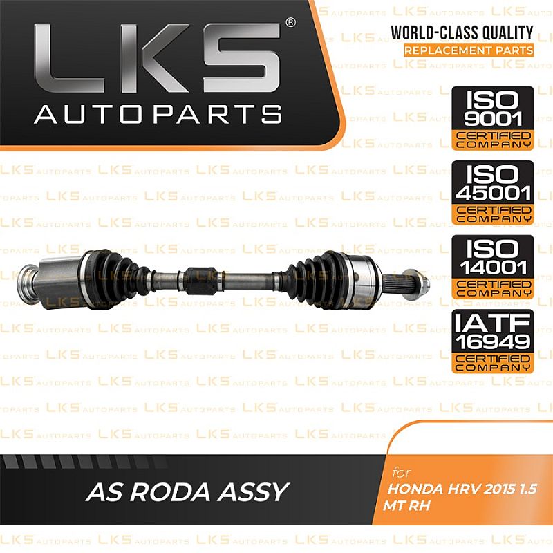 Drive Shaft / CV Joint As Roda Honda HRV MT 2014-2021 L/R LKS unoPart ID - foto 2