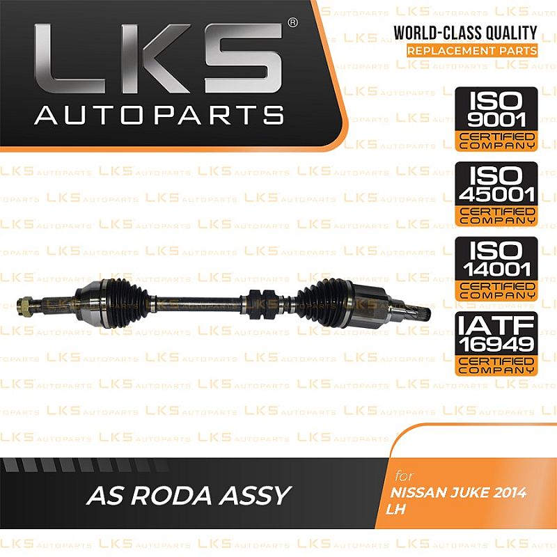 Drive Shaft / CV Joint As Roda Nissan Juke LKS L/R unoPart ID - foto 2