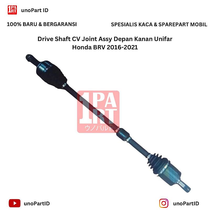 Drive Shaft As Roda CV Joint Assy Komplit Kiri atau Kanan Unifar Honda BRV BR-V 2016-2021 AT Matic - foto 2