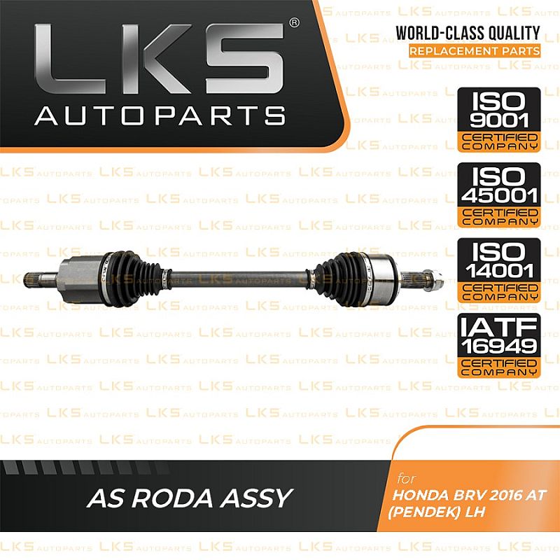 Drive Shaft CV Joint As Roda Honda BRV AT Kiri / Kanan Merk LKS unoPart ID - foto 2