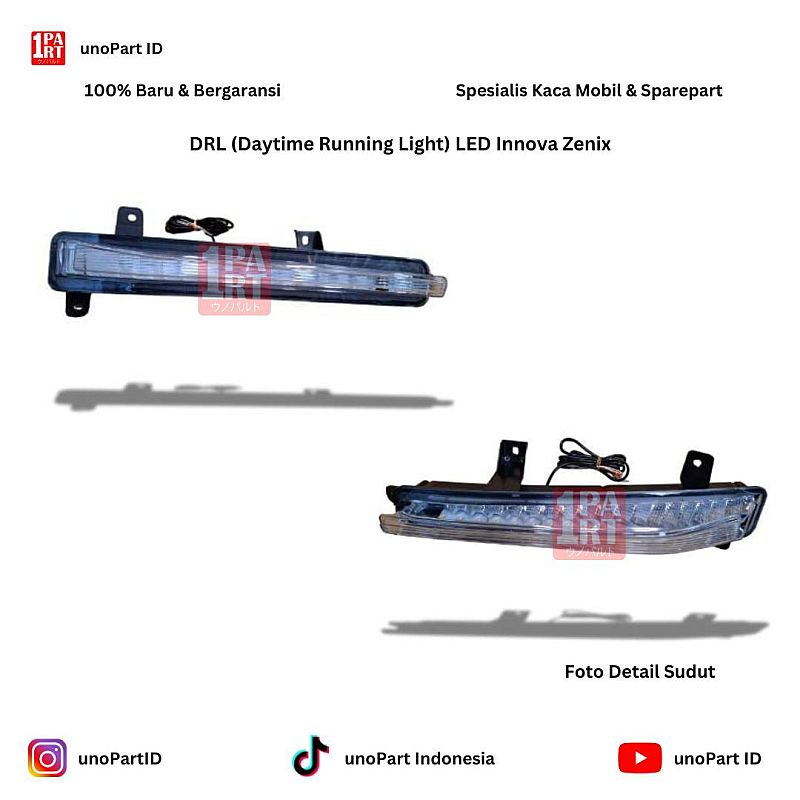 DRL (Daytime Running Light) LED Toyota Kijang Innova Zenix by unoPart ID