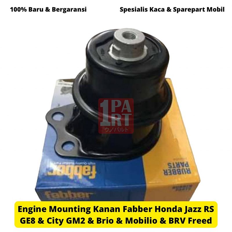 Engine Mounting  Mesin Pangkon Jazz City GE8 GM2 07-13 Brio Mobilio Freed / BRV 16-21 Kanan Fabber SNI KAN OEM  50822-TF0-J02 / 50820-TG0-T02 - foto 3