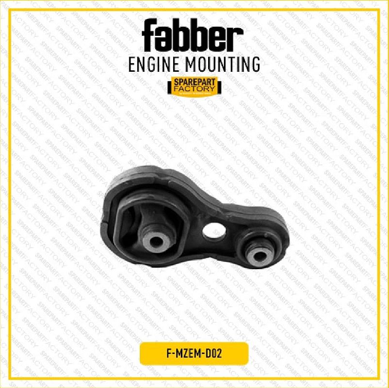 Engine Mounting Belakang Bawah Pendek Kecil Fabber Mazda 2 2008-2013 SNI KAN OEM DG80-39-040 DG8039040