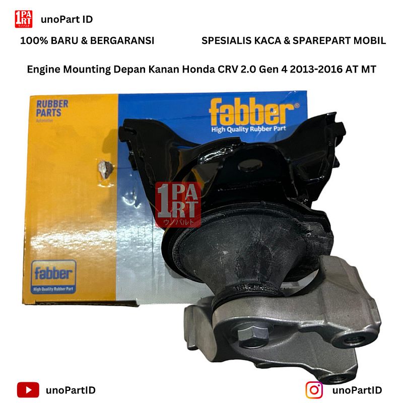 Engine Mounting Depan Kanan CRV 2.0 AT MT Matic Manual 13-16 SNI KAN 50820-T0C-003 - foto 2