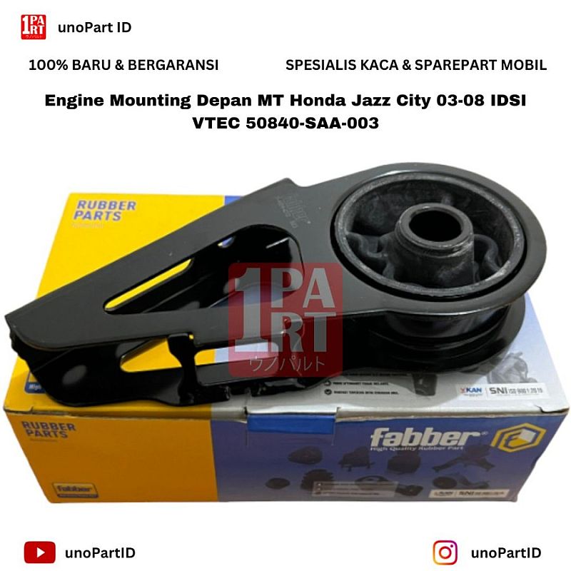 Engine Mounting Depan MT Manual Honda Jazz New City GD3 GD8 03-08 IDSI VTEC 50840-SAA-003 - foto 2