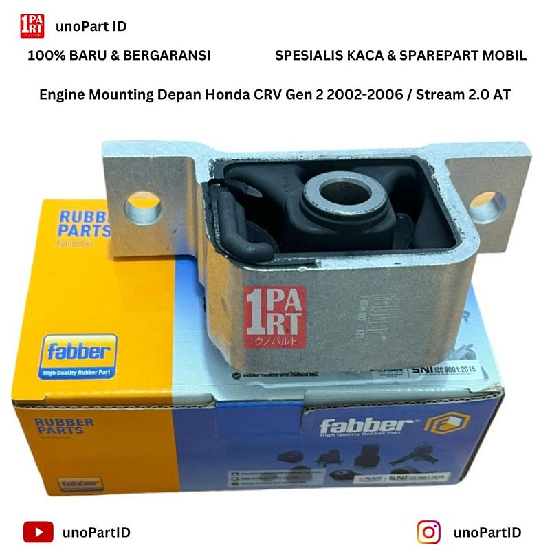 Engine Mounting Depan New CRV Gen 2 03-06 AT Matic MT Manual / Stream 2.0 AT Matic 50840-S7C-980 - foto 3