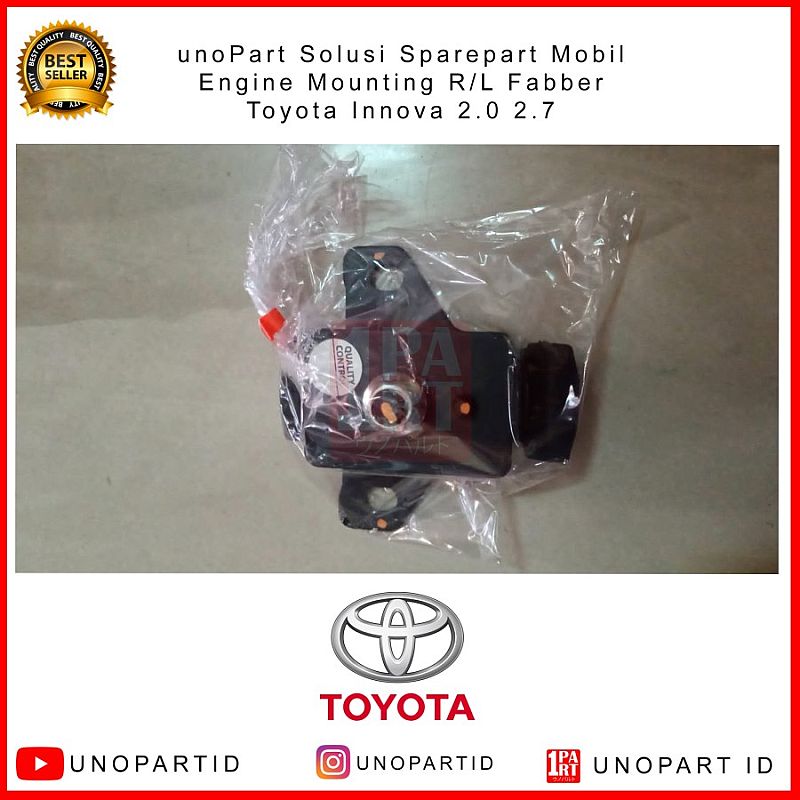 Engine Mounting Fabber Kiri / Kanan Toyota Fortuner Bensin SNI - foto 4